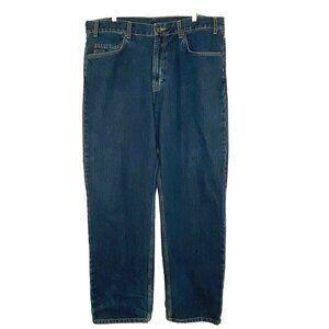 Kirkland Men's size 38 x 32 Relaxed Fit Straight Leg Blue Denim Jeans